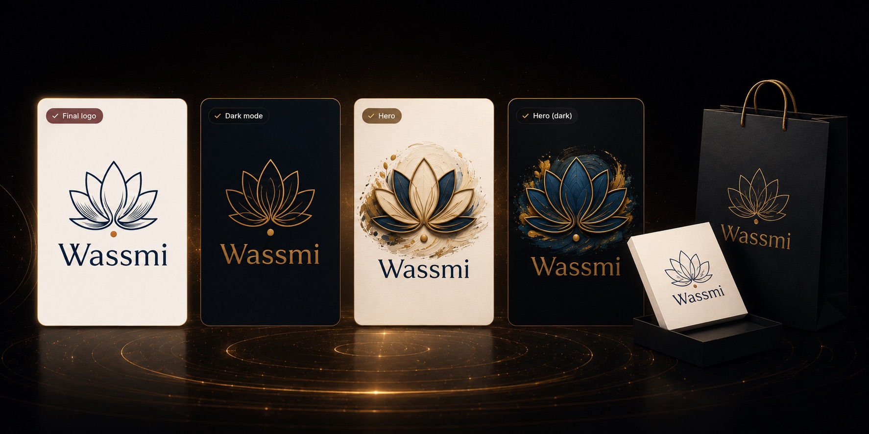 A set of brand variations and assets